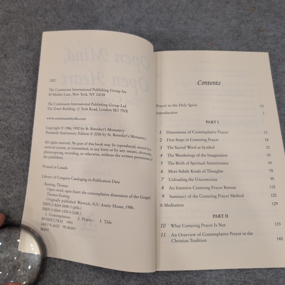 Open Mind Open Heart Thomas Keating 20th Anniversary Edition Centering Prayer - Picture 3 of 5